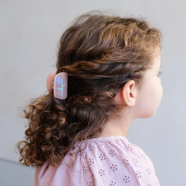 סט 2 קליפסים פרחוניים לשיער – תמונה 3